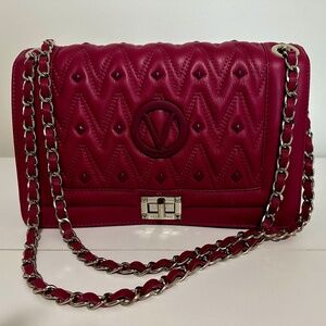 Valentino by Mario Valentino Dahlia Diamond Leather Shoulder Bag